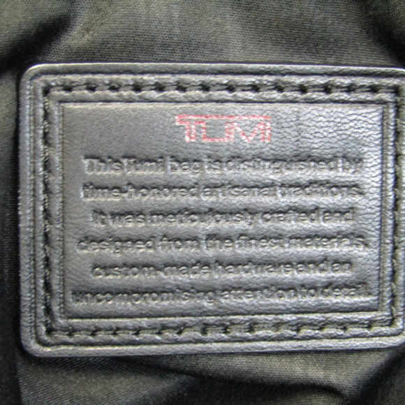 TUMI Slim Deluxe Portfolio 96110DH Men's Leather Briefcase Black - Picture 10 of 10